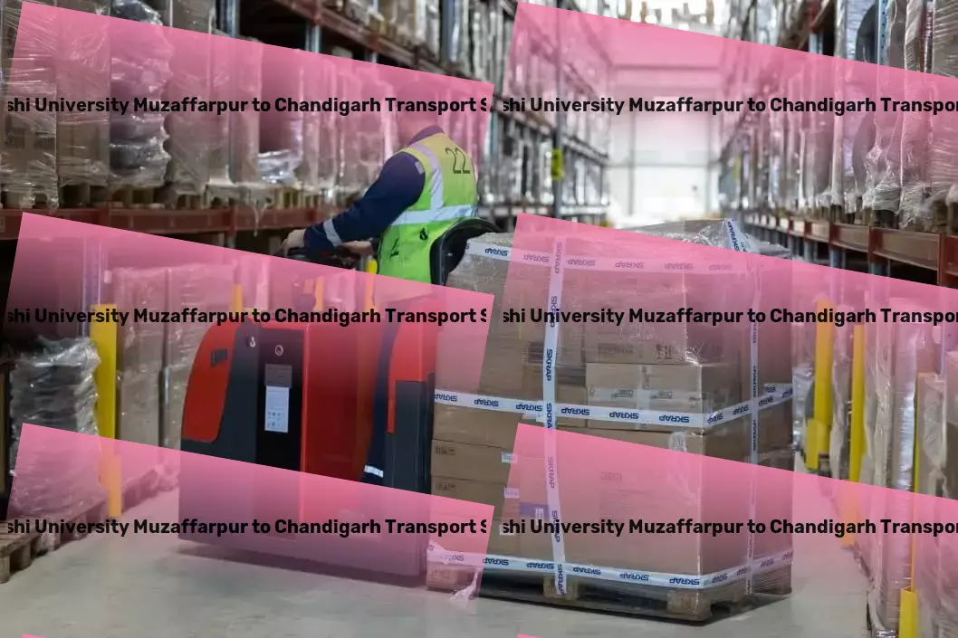 Abhilashi University Muzaffarpur to Chandigarh Transport Import export courier services