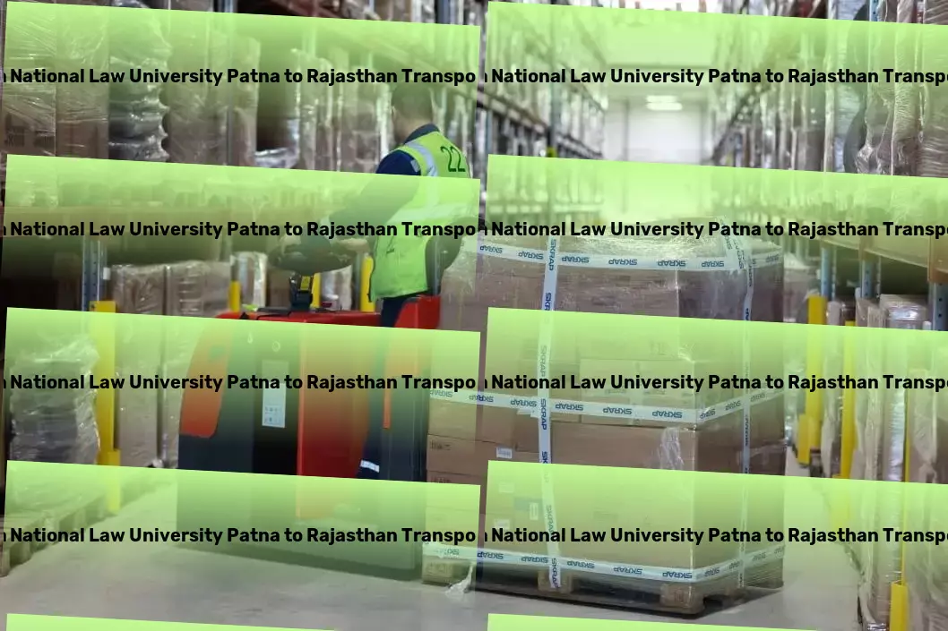 Chanakya National Law University Patna to Rajasthan Transport Multi-regional cargo shipping