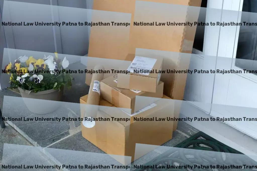 Chanakya National Law University Patna to Rajasthan Transport Large package delivery