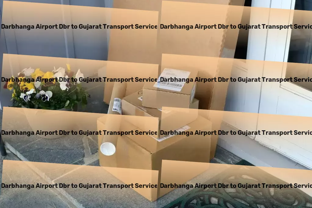 Darbhanga Airport Dbr to Gujarat Transport Multi-city goods logistics