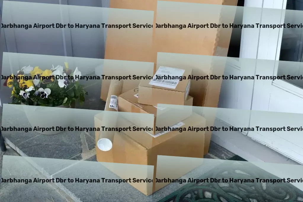 Darbhanga Airport Dbr to Haryana Transport Urban cargo logistics