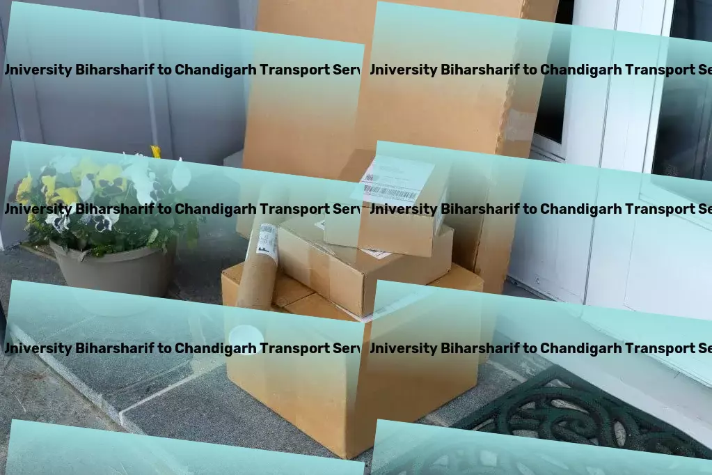 Kk University Biharsharif to Chandigarh Transport Express parcel shipment services