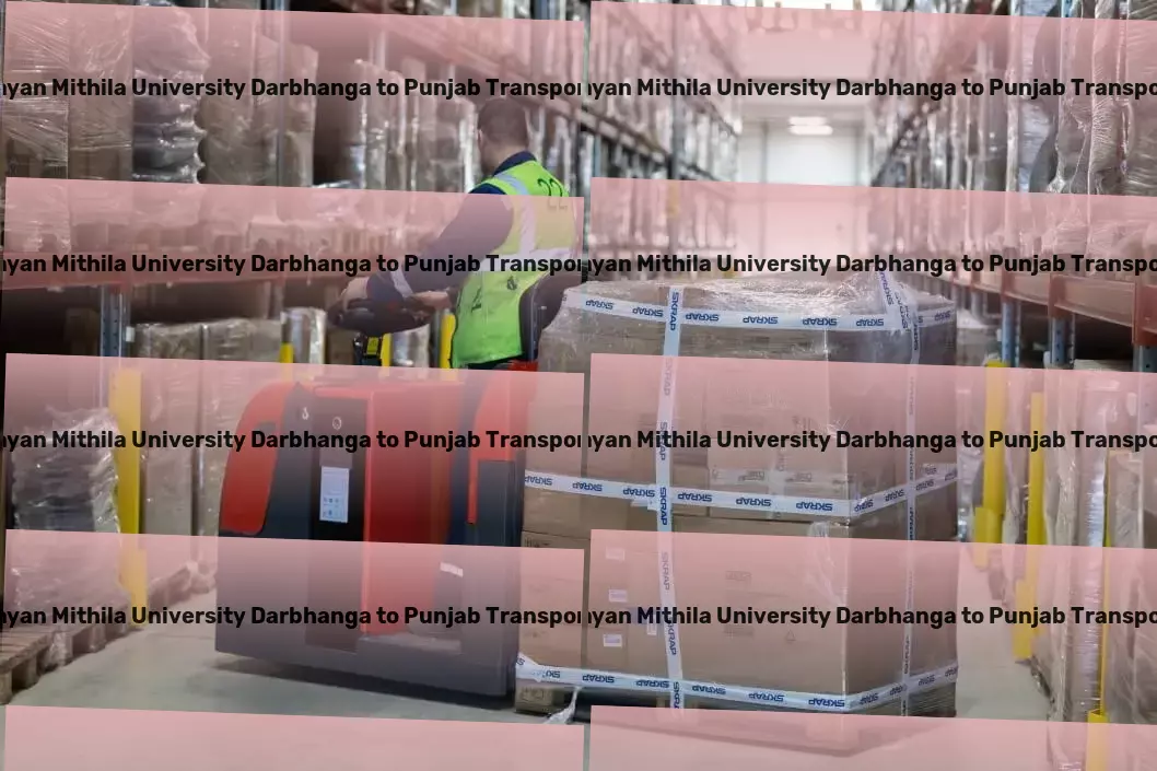 Lalit Narayan Mithila University Darbhanga to Punjab Transport Full-scale parcel shipment